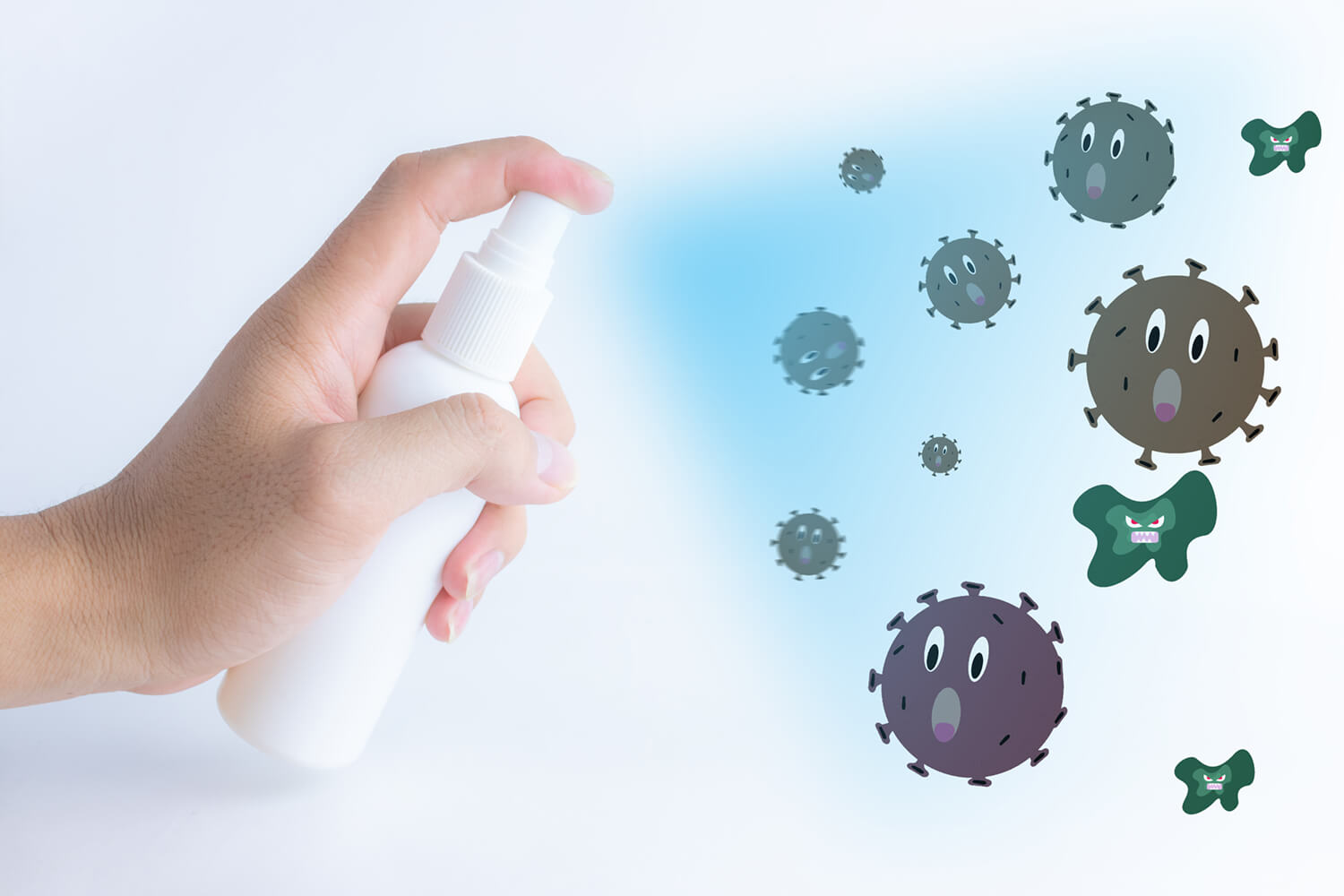 菌・ウイルスへの感染予防‐グリーンバブルウォーター・アルコール・次亜塩素酸との違い